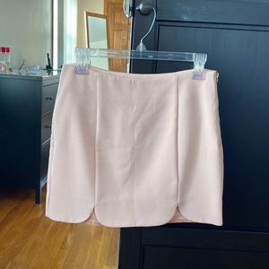 Blush petal mini skirt
